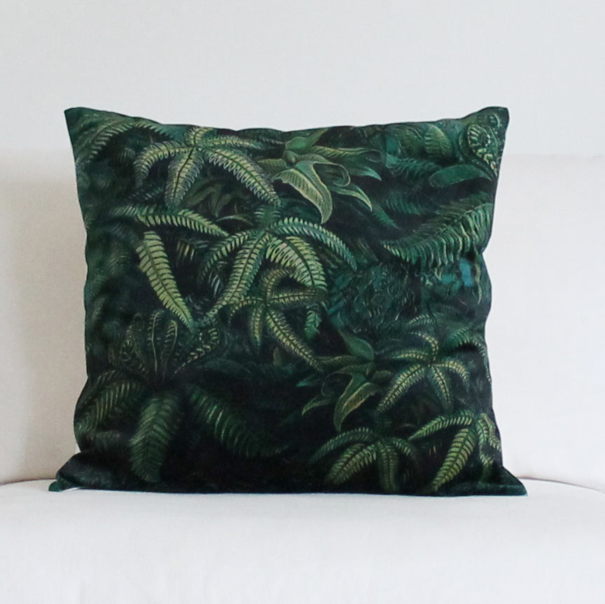 Jungle Fern Velvet Cushion